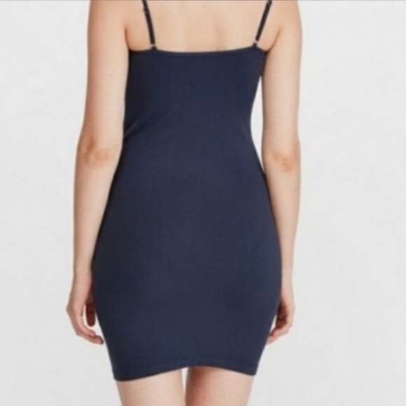 Free People Seamless Mini Slip Navy Blue Size M / L - Picture 2 of 5